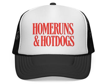 Homeruns & Hotdogs truckerpet | Pet met mesh-thema honkbal