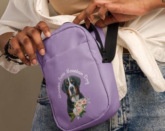 Lilac Swissy Floral Utility crossbody bag