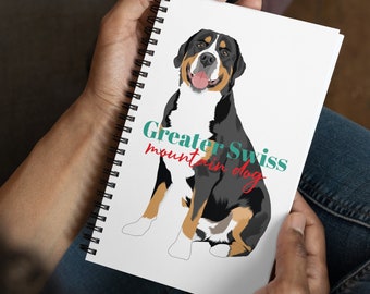 Greater Swiss Mountain Dog Spiral notebook