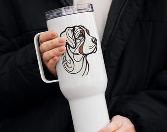 Swissy Travel mug with a handle