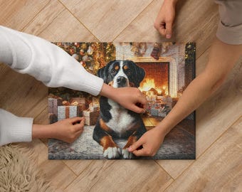 Greater Swiss Mountain Dog Holiday Puzzle