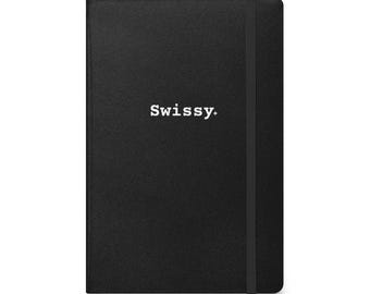 Notatnik w twardej oprawie Swissy z kieszenią | Notatnik dla psa | Mały notatnik | Notatnik dla zabawy