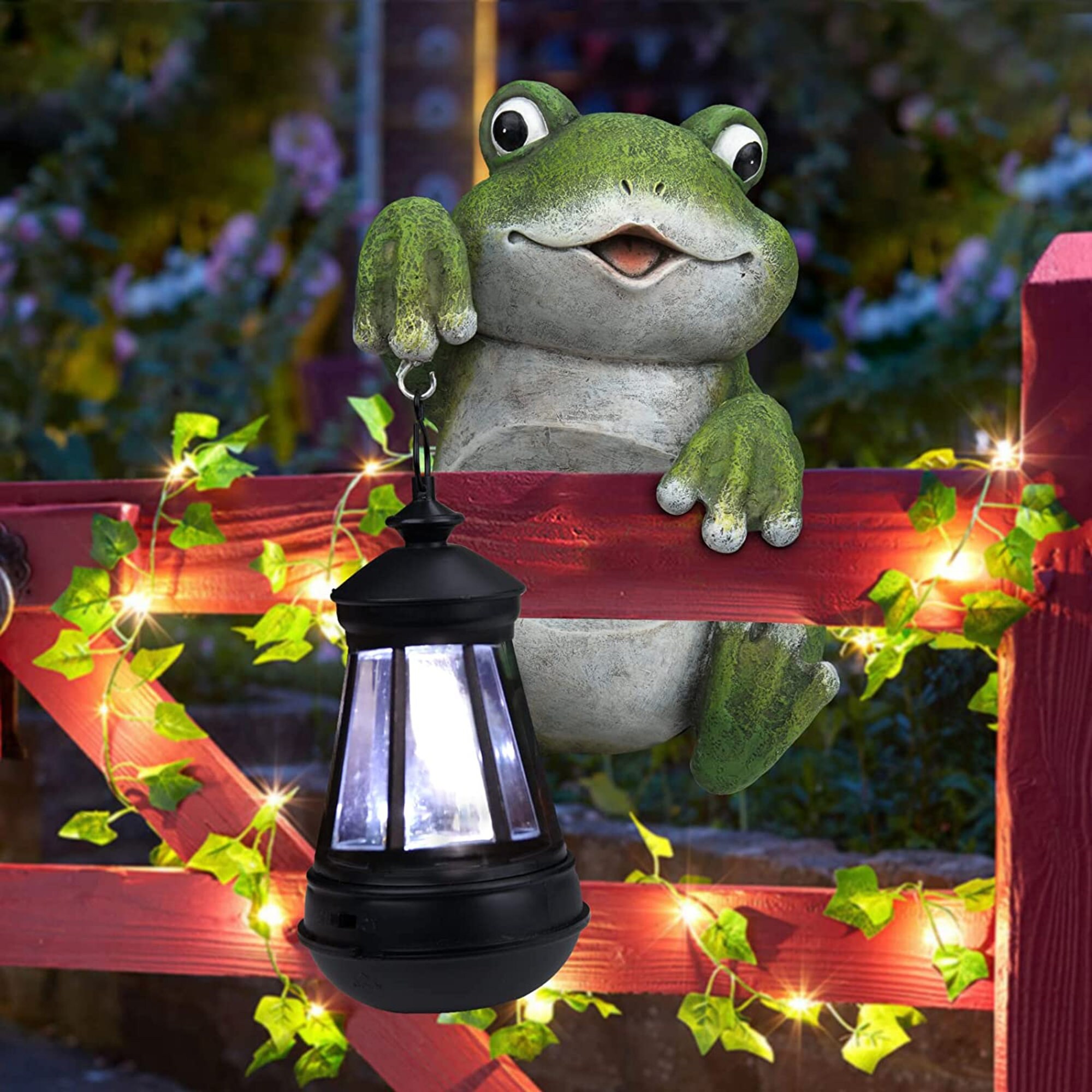 Frog Solar Lights Etsy Canada