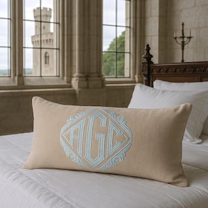 Applique Monogram Pillow Personalized (Various Sizes Available)
