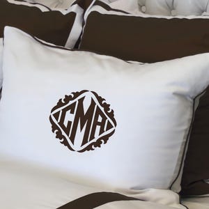 Applique Monogram Pillow Personalized (Various Sizes Available)