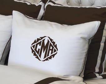 Applique Monogram Pillow Personalized (Various Sizes Available)