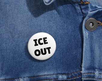 Spilla ICE OUT, protesta degli agenti anti-ICE, attivista politico, campagna Be Good