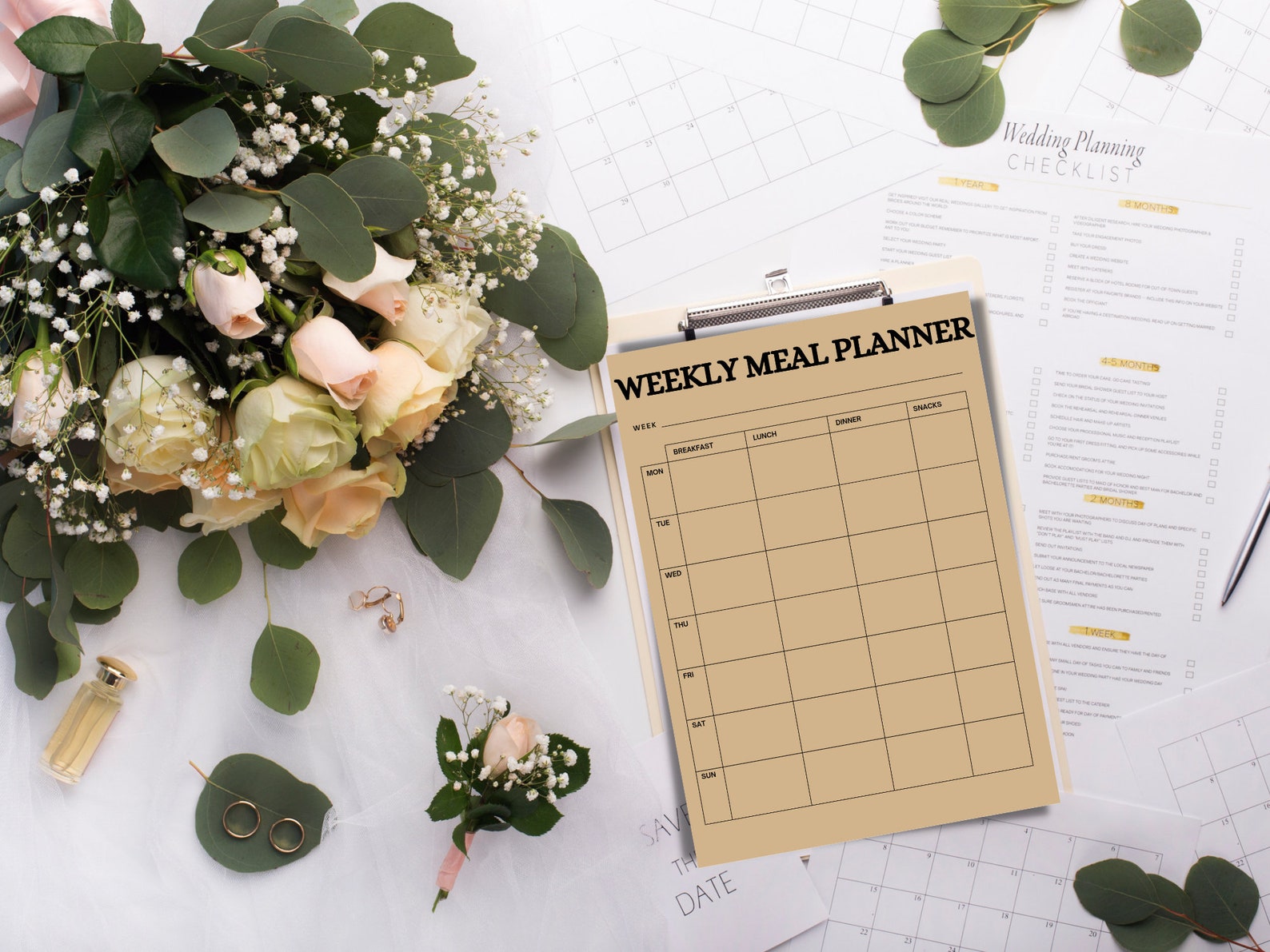 Printable Weekly Meal Planner - Digital Download - Etsy