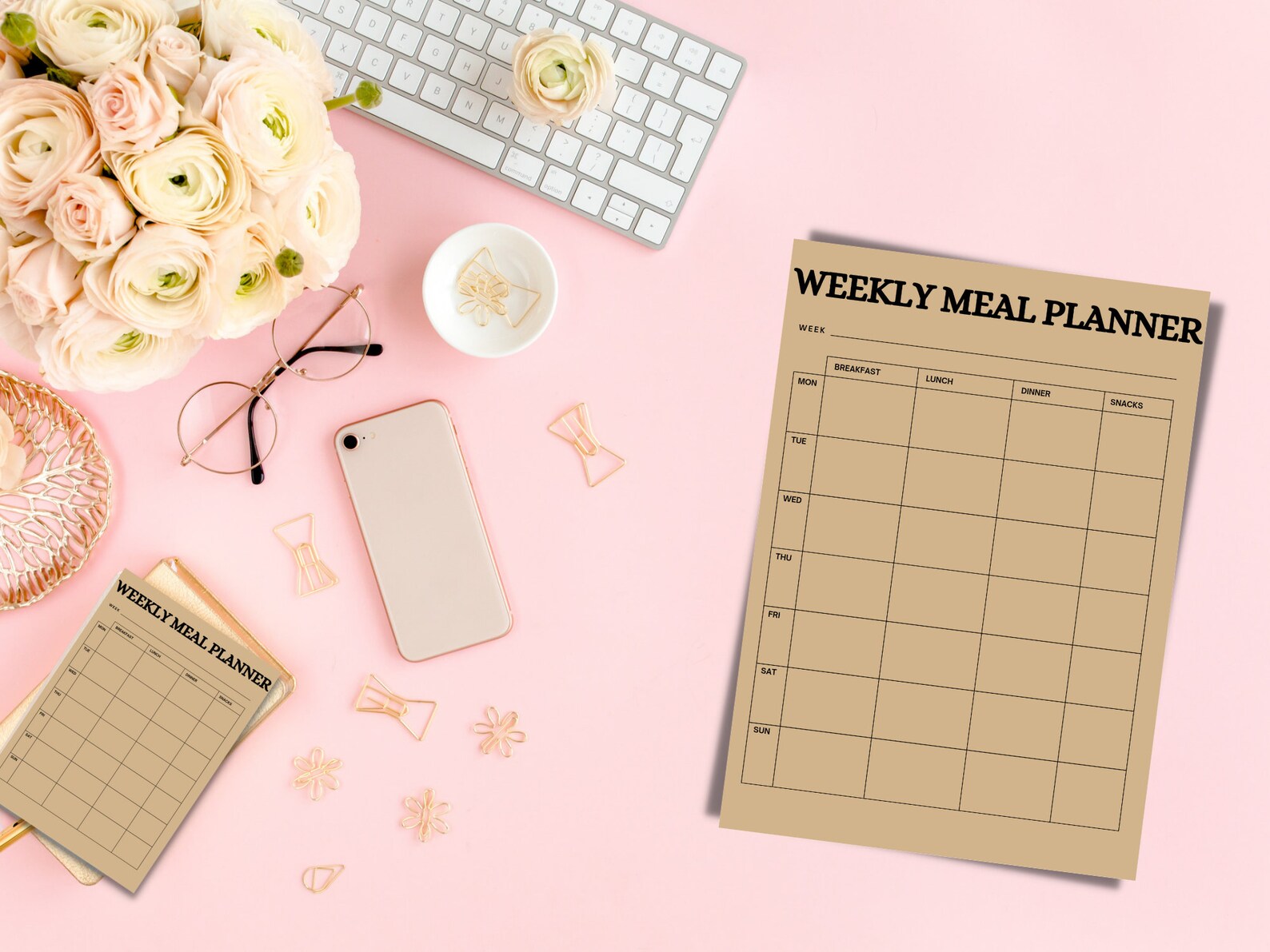 Printable Weekly Meal Planner - Digital Download - Etsy
