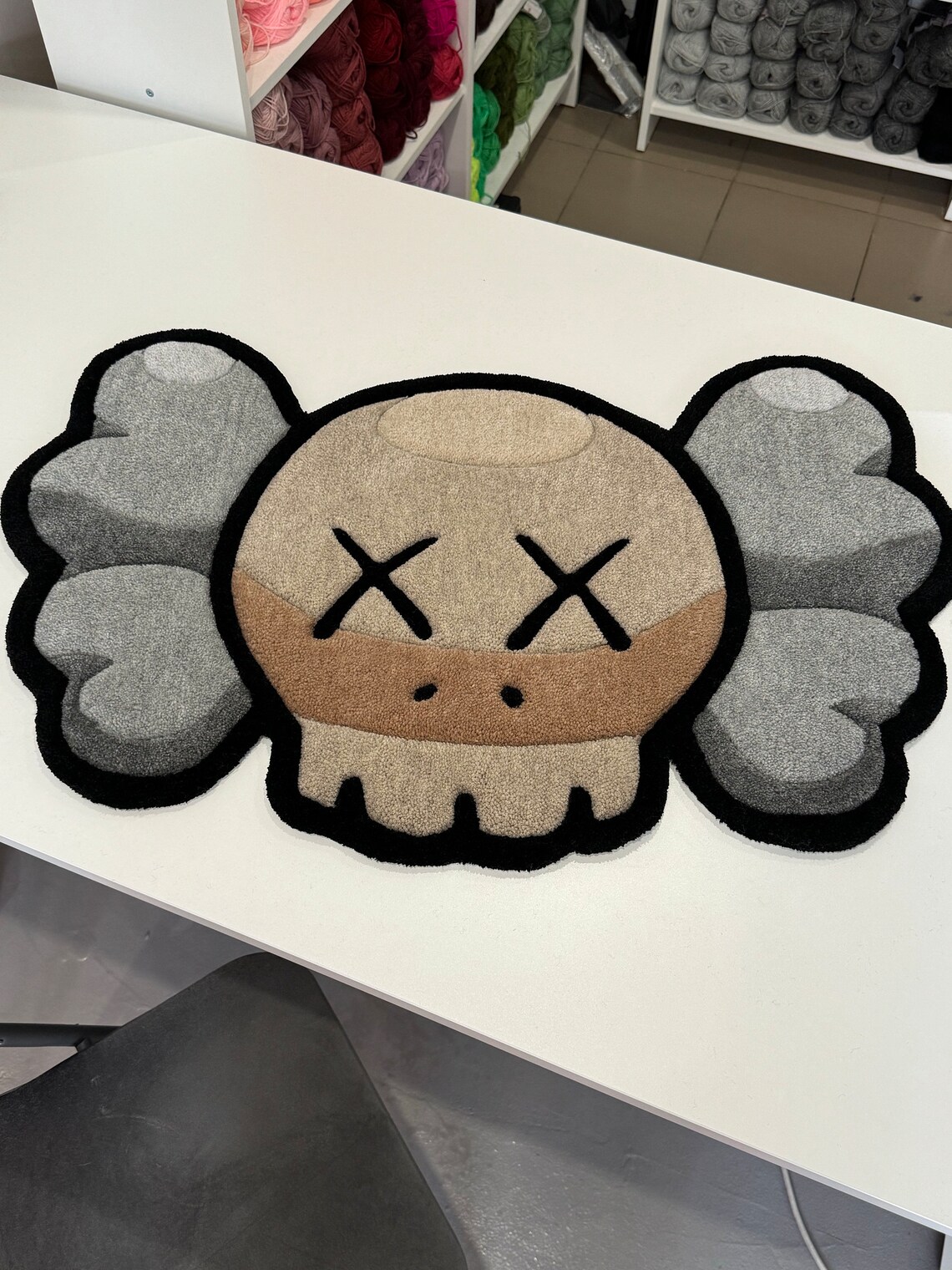 Handmade Street Art Skull Rug - Etsy