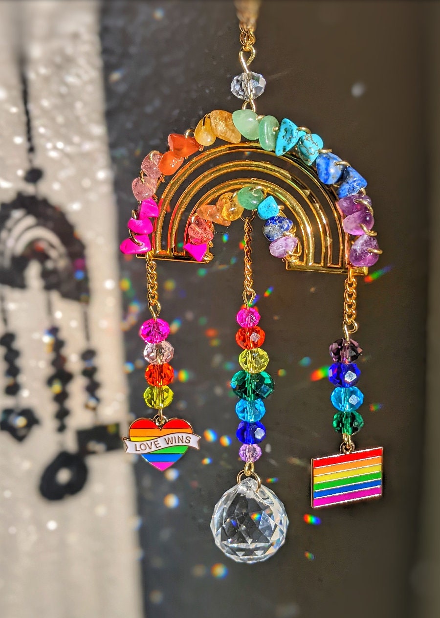 Rainbow Car Decor Pride Rainbow Suncatcher Love Wins Rainbow Etsy Rainbow Car Decor Pride Rainbow Suncatcher Love Wins Rainbow Etsy
