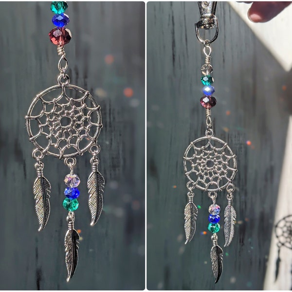 Dreamcatcher Keychain Backpack Dreamcatcher Charm Dream Catcher Accessories Purse Keychain Cute Purse Tag Zipper Pull Backpack Charm Gift