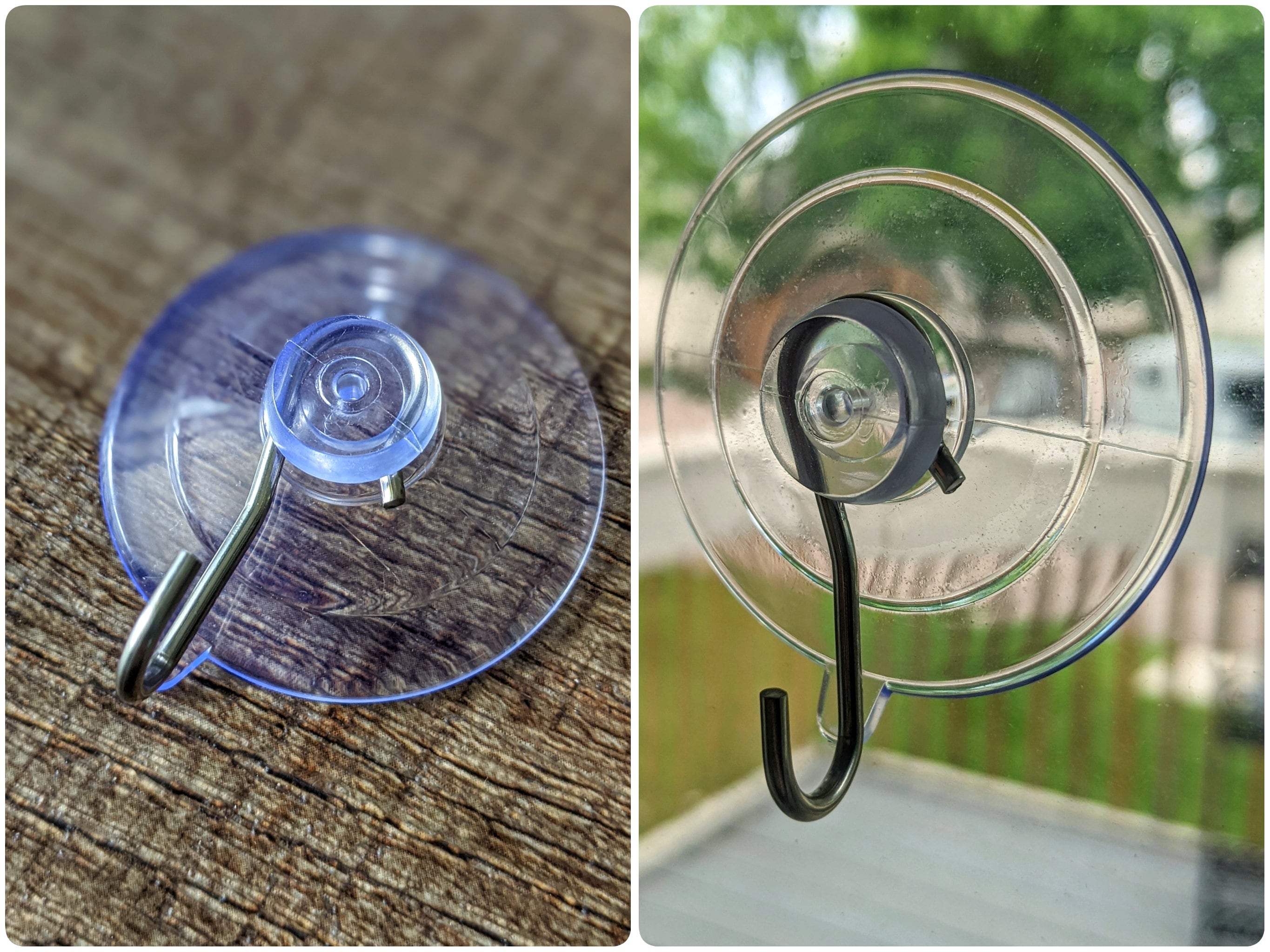 Suncatcher Window Suction Cup with Hooks-set of 3