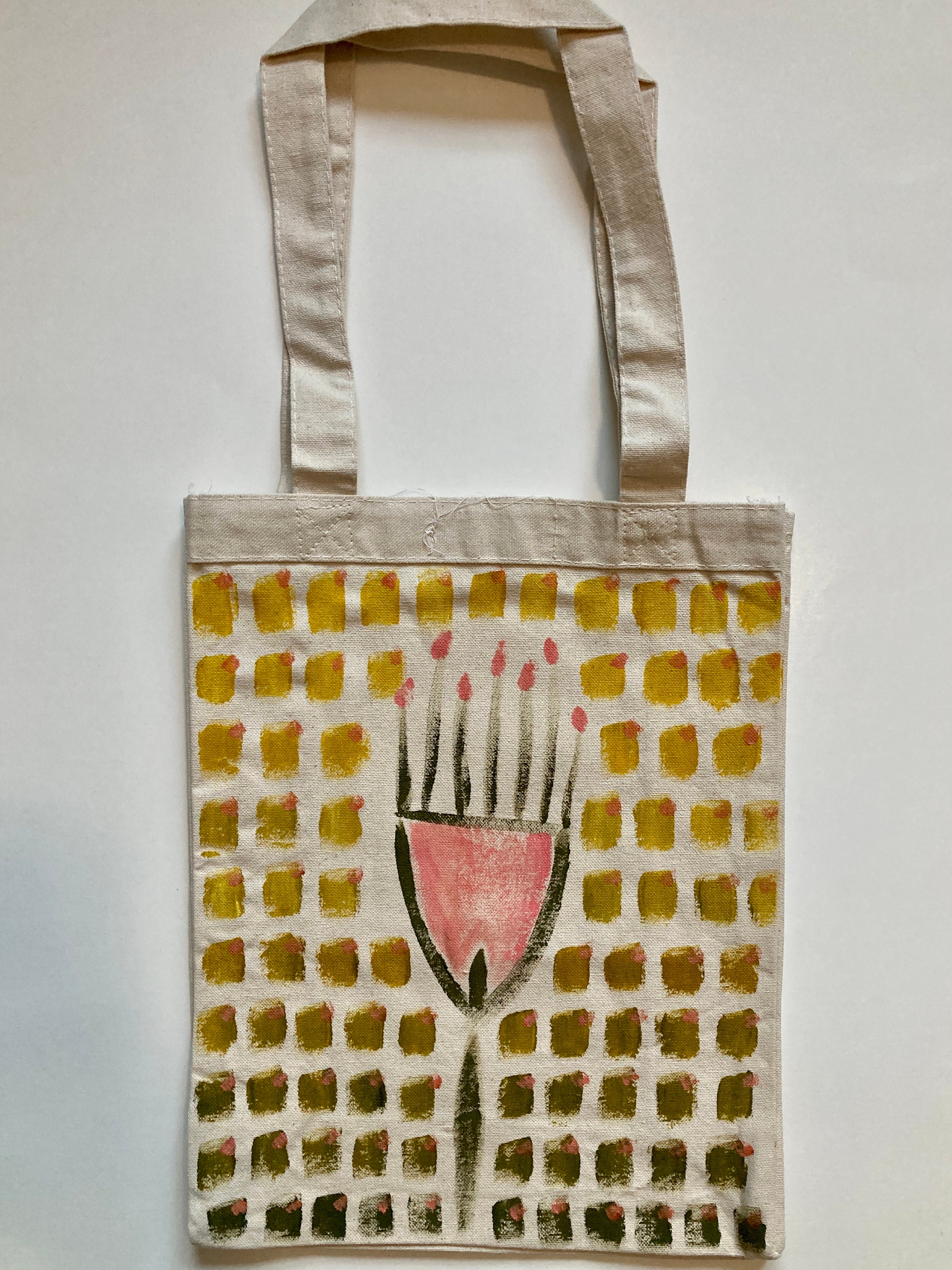 Hand painted deals tote bags