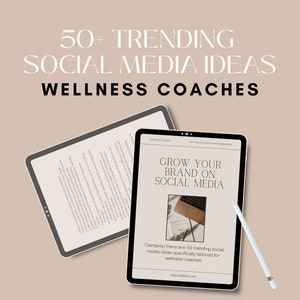 50+ Social Media Ideas for Wellness Coach | Coaching Content Ideas | Social Media Posts for wellness business coaches
