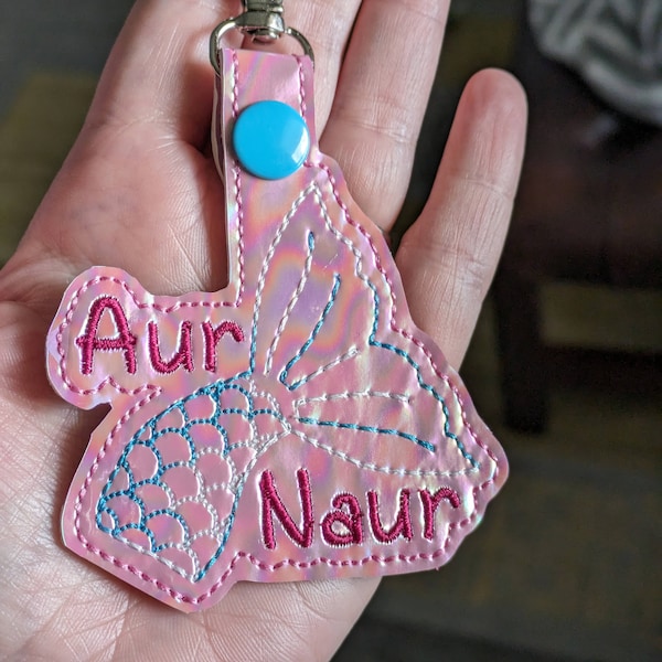 Aur Naur Snap Tab Machine Embroidery In The Hoop Instant DIGITAL DOWNLOAD ITH