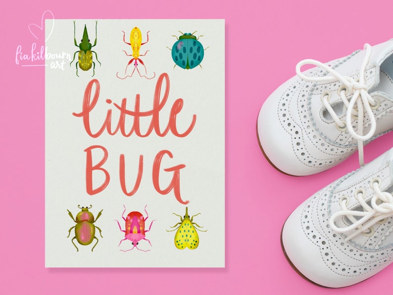 Beetle Clipart Set-Cute Whimsical Bug Phrases-Hand Drawn Illustrations Bundle-Instant Download PNG Graphics-Insect Collection image 5