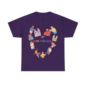 Born This Way Unisex T-Shirt aus schwerer Baumwolle