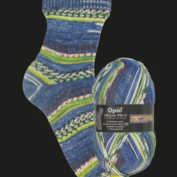 Opal Hundertwasser 1437 - Opal 4 ply sock yarn - fingering weight