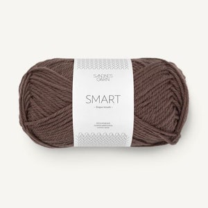 Sandnes Garn SMART - DK weight yarn - Color 4071 Dark Brown