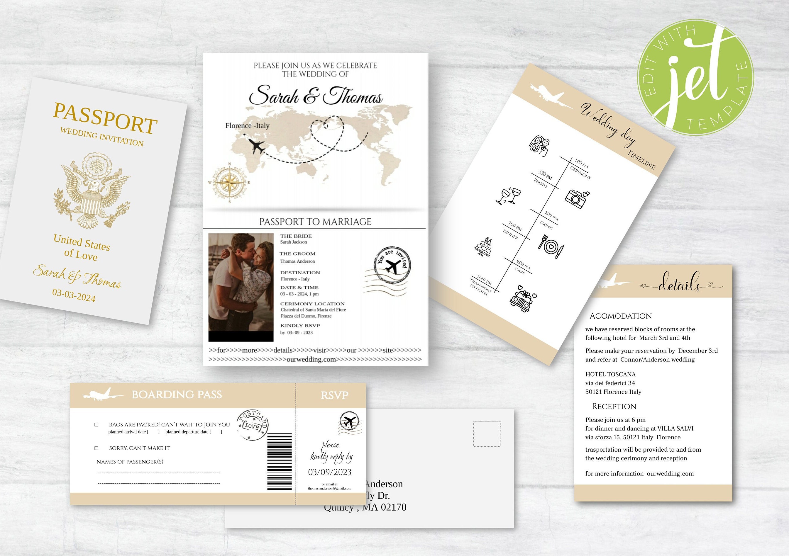 Passport Invitation for Wedding Template, Destination Invitation, Boarding  Pass RSVP, Wedding Details and Wedding Timeline - Etsy, image size:2690x1897