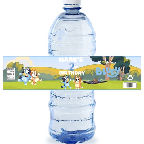 Bluey Water Bottle Labels Etsy Bluey water bottle labels etsy