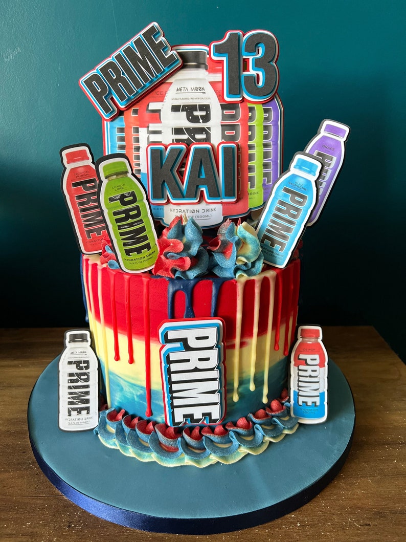 3D Personalised Prime Cake Topper Etsy UK