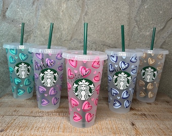 Starbucks Becher Herz | Herzen | Cold Cup | 24 oz.