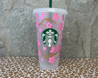 Starbucks Tumbler Reusable Cold Cup Cherry Blossom Sakura Mug