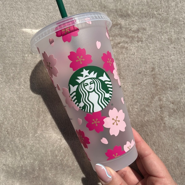 Starbucks Cold Cup Kirschblüten | Sakura inspired | Becher | Tumbler | 24 oz.