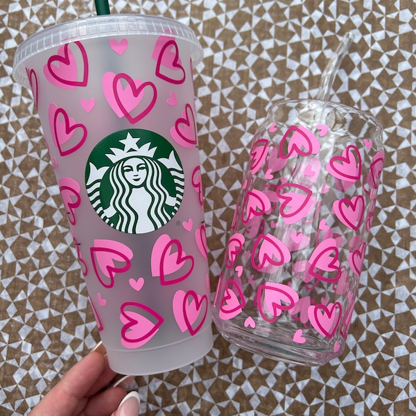 Starbucks Becher Herz | Herzchen | Tumbler | personalisierbar nach Wunsch |  24 oz.