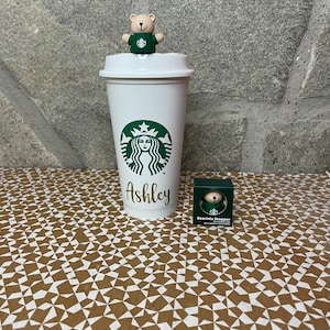 Starbucks Reusable Hot Cup + Bearista Stopper Personalized Personalized