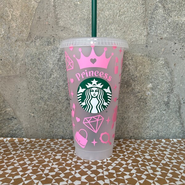 Starbucks Becher Barbie inspired | Doll | Princess | Tumbler | 24 oz.