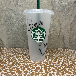 Louis Vuitton Starbucks personalized cold cup #starbuckscoffee