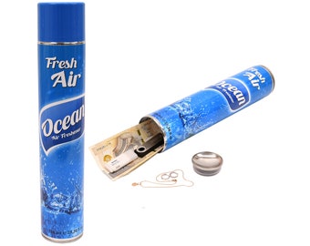 Diversion Safe Aerosol Air Freshener Ocean Large Stash Can Box Secure Secret Storage Hidden Home Security Compartment Valuables Smell Proof