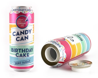 Stash Safe Candy Can Birthday Cake Drink Diversion Storage Secure Secret Valuables Hidden Cash Jewelry Home Security Compartment