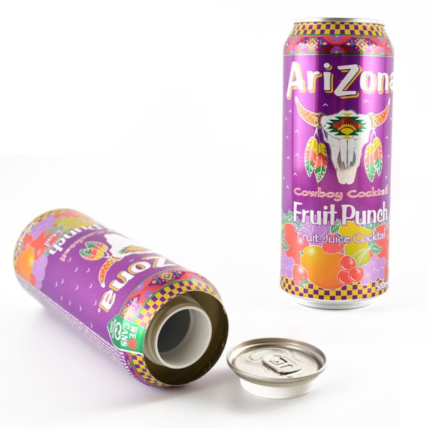 Diversion Safe Arizona Fruit Punch Aufbewahrungsdose, versteckte Geheimaufbewahrung, Heimsicherheitsbehälter, zum Verstecken von Wertsachen, Bargeld, Schmuck, geruchssicher