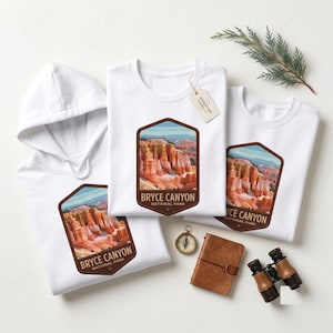 Custom Bryce Canyon National Park Shirt | Retro Utah Hiking Hoodie, Crewneck TShirt