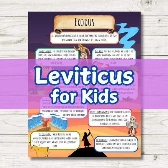 Leviticus for Kids Printable - Bible Study Activity for Children