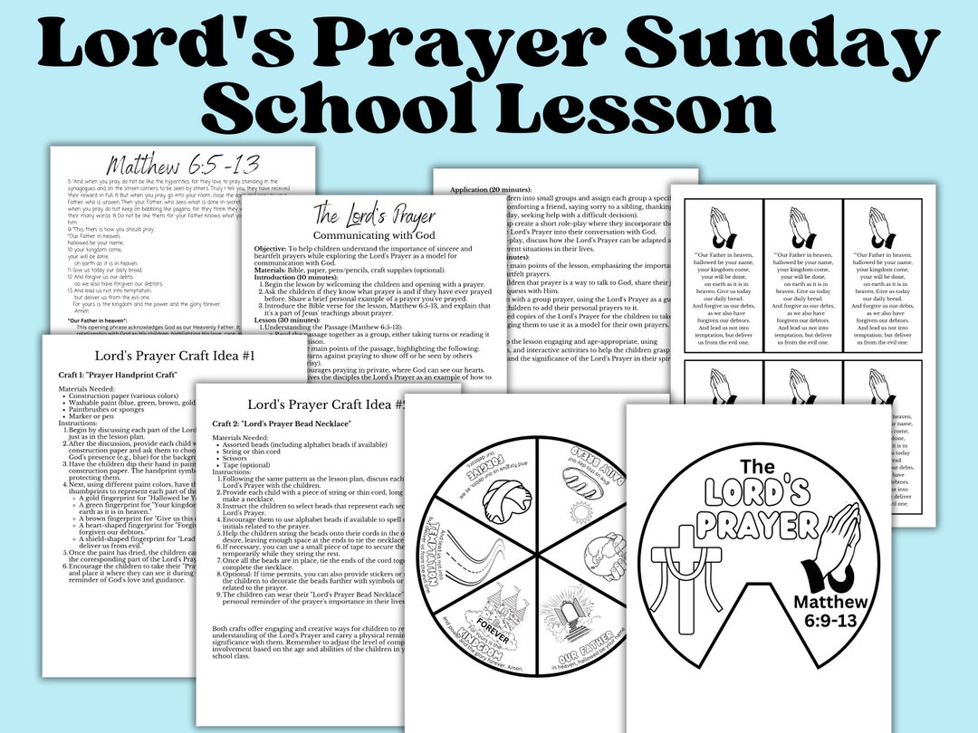 lord-s-prayer-lesson-plan-for-children-sunday-school-worksheets