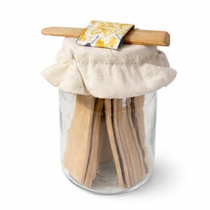 Linnen zuurdesempot deksel met pot en houten spatel – herbruikbare mason jar-topper – boerderijkeukenopslag – handgemaakt in Michigan