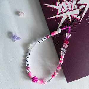 Stray Kids phone charm, SKZ, Rock-star, phone chain, Stray Kids 5 Star, Lalala, custom phone charm, K-pop gift, K-pop phone charm