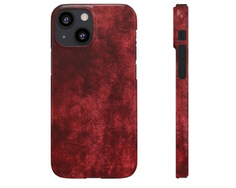 Phone Cases - Iphone Cases - Samsung Cases - Snap on Phone Cases - Red Phone Case - Glossy Phone Case - Classy Case - Polycarbonate - Velvet