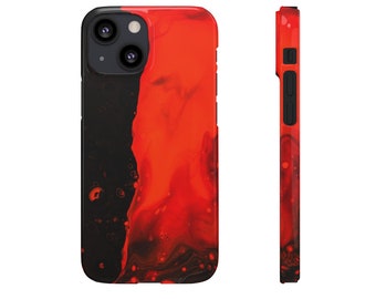 Phone Cases - Iphone Cases - Samsung Cases - Snap on Phone Cases - Red Velvet Phone Case - Glossy Phone Case - Red - Black - Polycarbonate