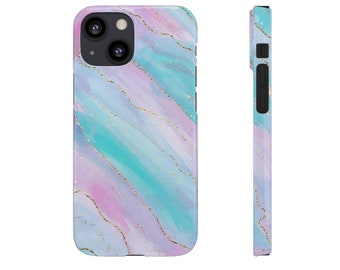 Phone Cases - Iphone Cases - Samsung Case - Snap on Phone Cases - Blue Marble Phone Cases - Pink Phone Case - Blue Snap on Case