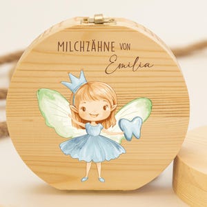 Caja de dientes personalizada hada de los dientes acuarela, regalo bebe nacimiento, regalo bautizo, cumpleaños, caja de dientes personalizada, caja de dientes, dientes de leche