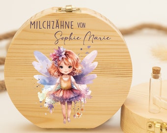 Personalized tooth box fairy, baby gift birth, christening gift, birthday, personalized tooth box, baby tooth box, milk teeth, tooth fairy