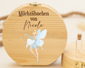 Personalisierte Zahndose Zahnfee, Babygeschenk Geburt, Taufgeschenk, Geburtstag, Zahndose personalisiert, Zahndose Baby, Milchzähne, Zahnfee