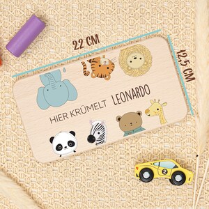 Breakfast board personalized bunny, breakfast board children, birthday gift, wooden board, cutting board, children's gift image 3