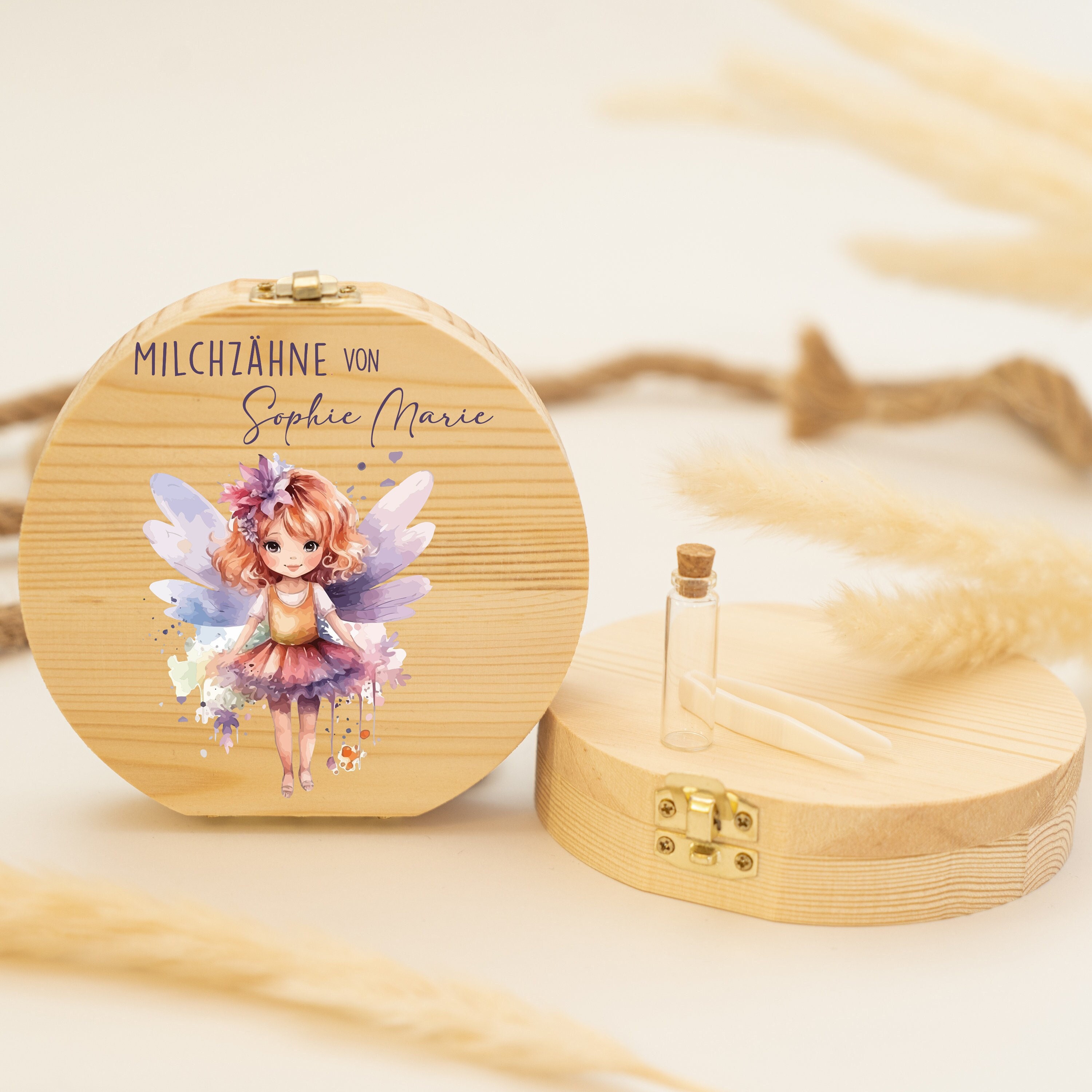 Personalized tooth box fairy, baby gift birth, christening gift, birthday, personalized tooth box, baby tooth box, milk teeth, tooth fairy